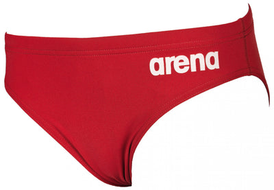 B Solid Brief Jr red/white