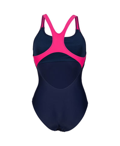 W Swimsuit Swim Pro Back Graphic B navy-rose