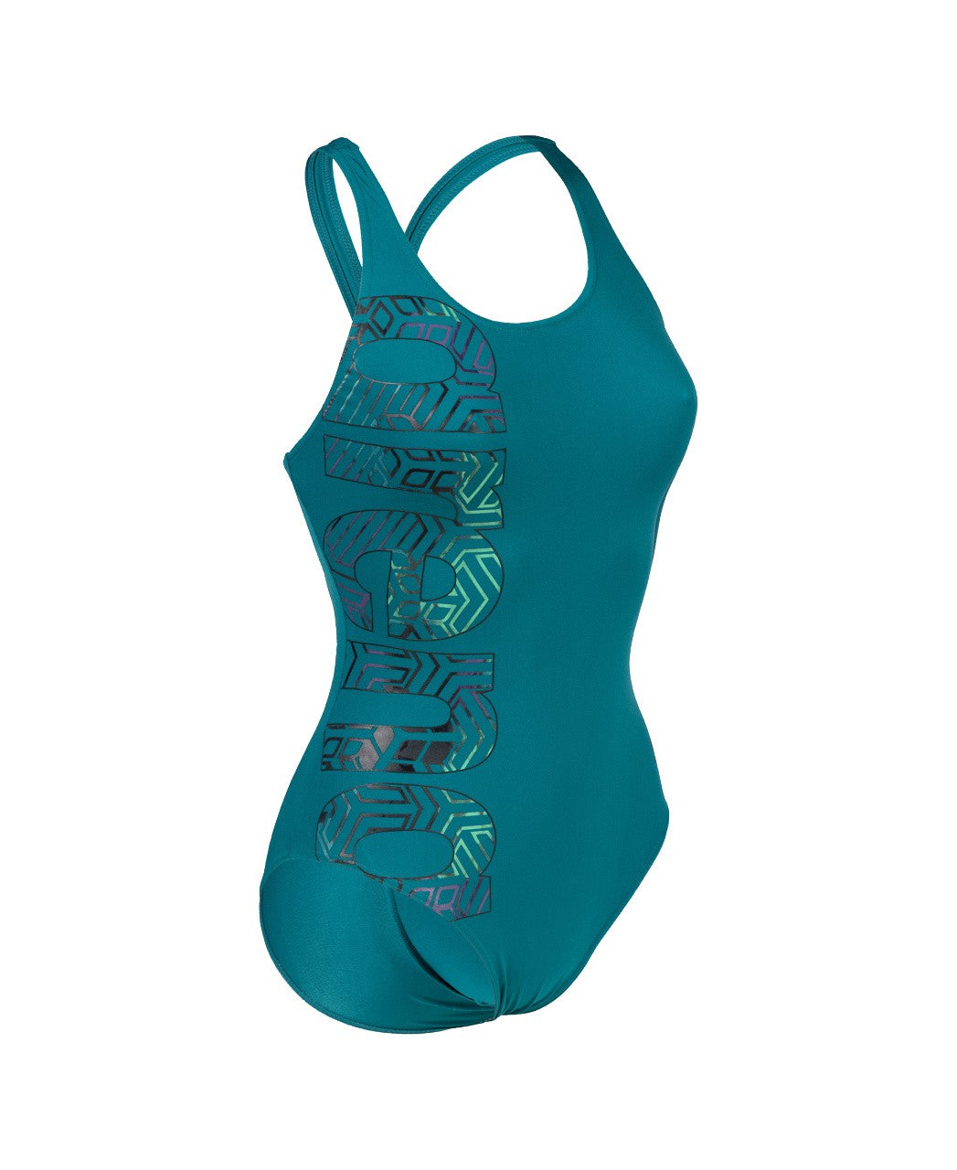 W Kikko Pro Swimsuit V Back Graphic greenlake-navy