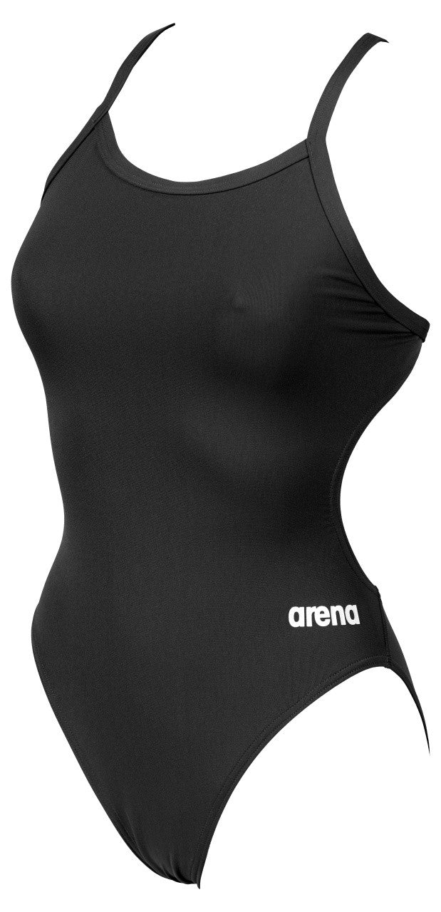 W Team Swimsuit Challenge Solid black-white