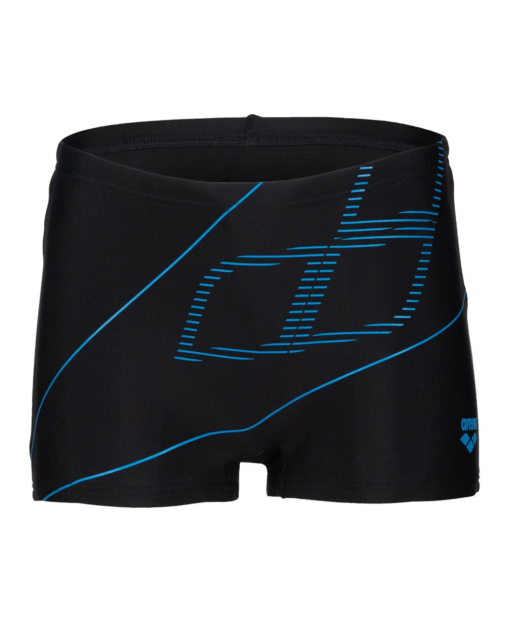 B Swim Short Logo black-turquoise