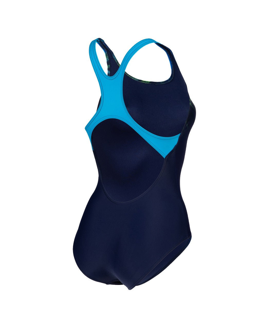 W Shading Swimsuit Swim Pro Back navy-turquoise