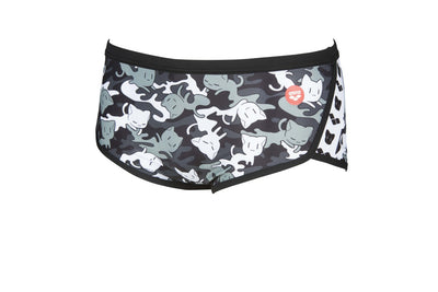 M Crazy Camo Cats Low Waist Short black-multi
