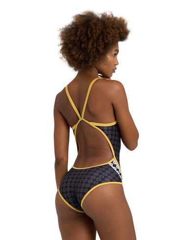 W 50Th Swimsuit Super Fly Back black-multi-gold