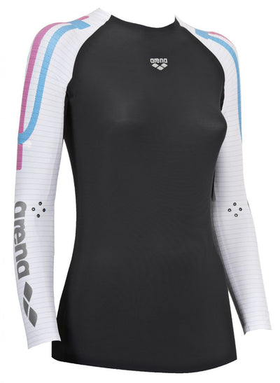 W Carbon Compression Long Sleeve deep-grey/white