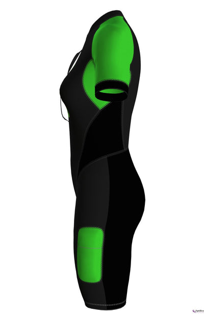 W Swimrun Wetsuit black-fluo-green