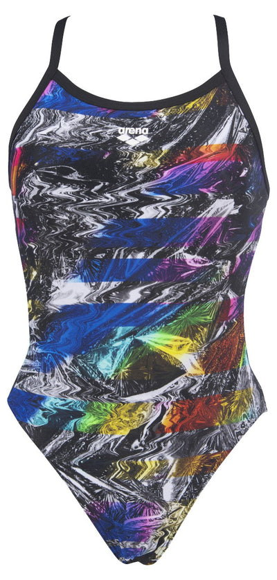 W Iridiscent Stripe Challenge Back One P black-multi
