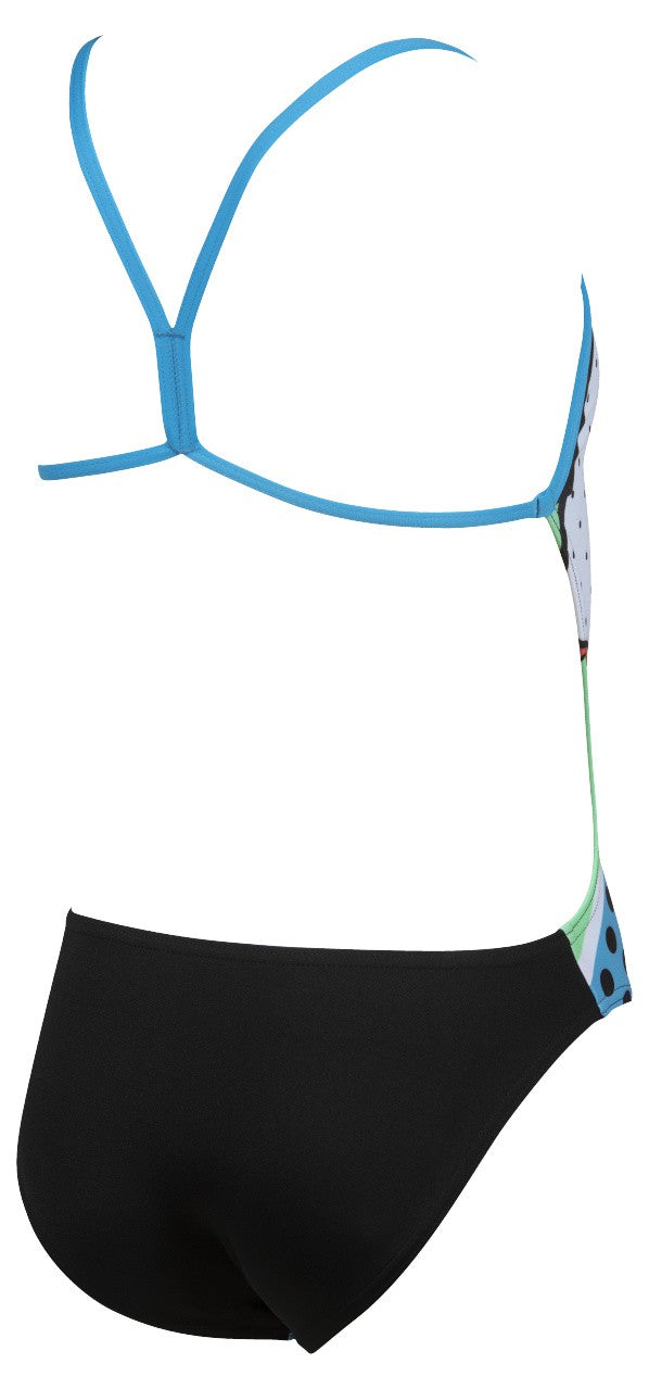 G Crazy Penguins Jr Lightech Back L black-turquoise