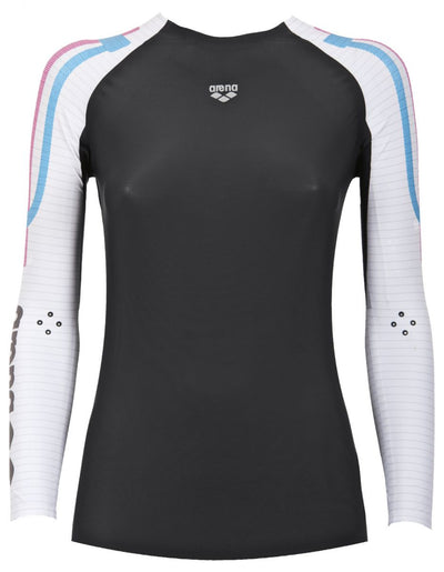 W Carbon Compression Long Sleeve deep-grey/white